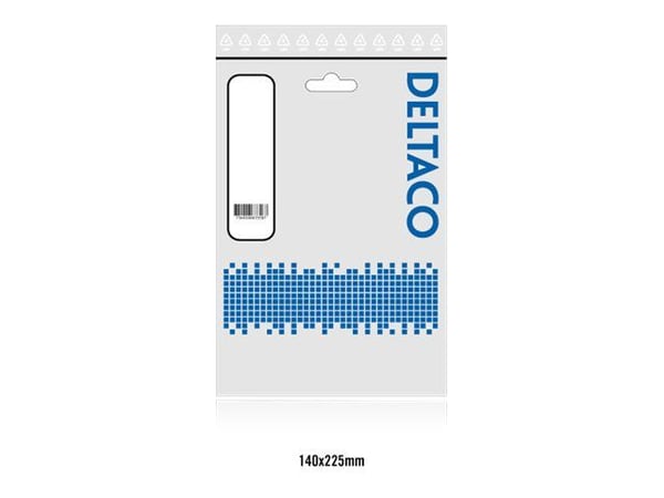 DELTACO MM-149 - Lydkabel - mini-phone stereo 3.5 mm hann til mini-phone stereo 3.5 mm hann - 1 m - svart