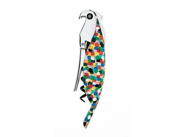 Alessi am32 - Bevinget korketrekker - Flerfarget - Aluminium - Polykarbonat (PC) - 30 mm - 25 mm - 130 mm (AAM32 1)