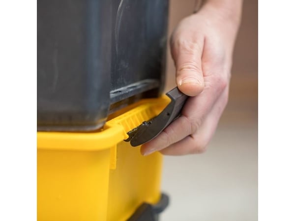 Stanley Essential, Verktøykasse (hard), Plast, Grå, Gult, Hengsel, 475 mm, 285 mm