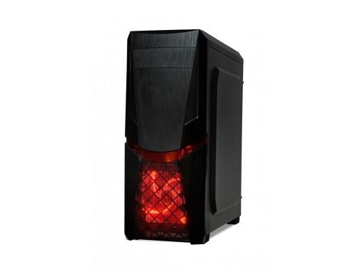 iBOX ORCUS X14 - Tower - ATX - sidepanel med vindu - ingen strømforsyning - svart - USB/lyd