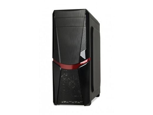 iBOX ORCUS X14 - Tower - ATX - sidepanel med vindu - ingen strømforsyning - svart - USB/lyd