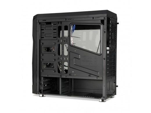 iBOX ORCUS X14 - Tower - ATX - sidepanel med vindu - ingen strømforsyning - svart - USB/lyd