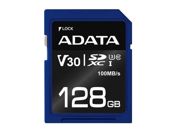 ADATA Premier Pro - Flashminnekort - 128 GB - Video Class V30 / UHS-I U3 / Class10 - SDXC UHS-I