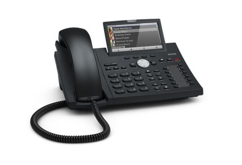 Snom D385, IP Phone, Musta, Johdollinen puhelin, Pöytä/Seinä, Kanavansisäinen, Kaistan ulkopuolella, SIP-tiedot, 12 linjat