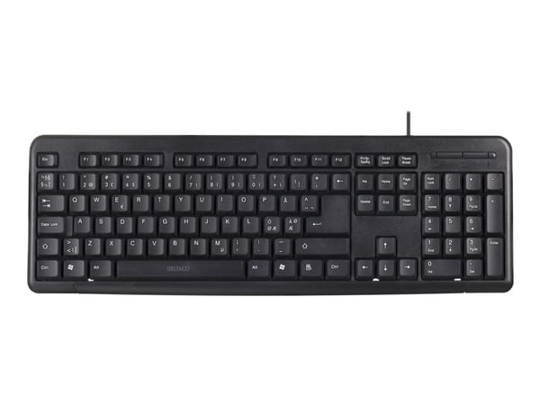DELTACO TB-53 - Tastatur - USB - svart
