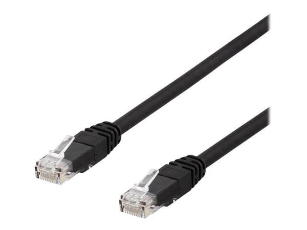 DELTACO - Patchkabel - RJ-45 (han) til RJ-45 (han) - 1,5 m - UTP - CAT 6a - booted - lajiteltu