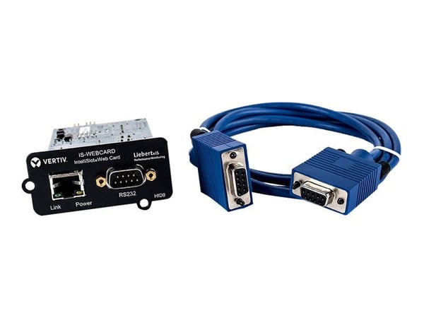 Liebert Intellislot Web Card - Adapter for fjernstyrt administrasjon - Liebert IntelliSlot - 100Mb LAN, RS-232 - 100Base-TX - for Liebert GXT3