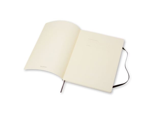 Moleskine Classic Notebook XL, ulinjeret, soft cover sort