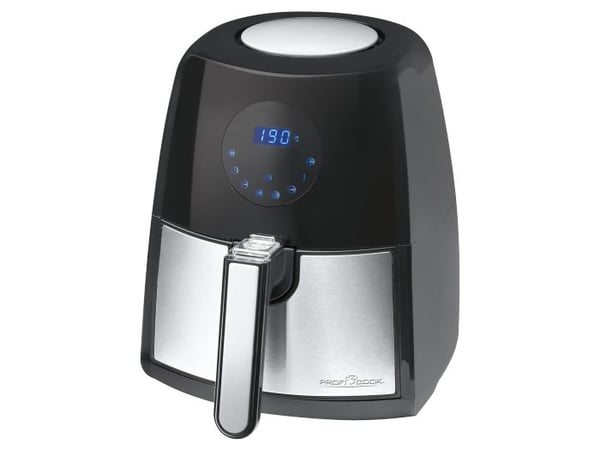 ProfiCook PC-FR 1147 H - Varmluftsteker - 2.5 liter - 1.5 kW - rustfritt stål / svart