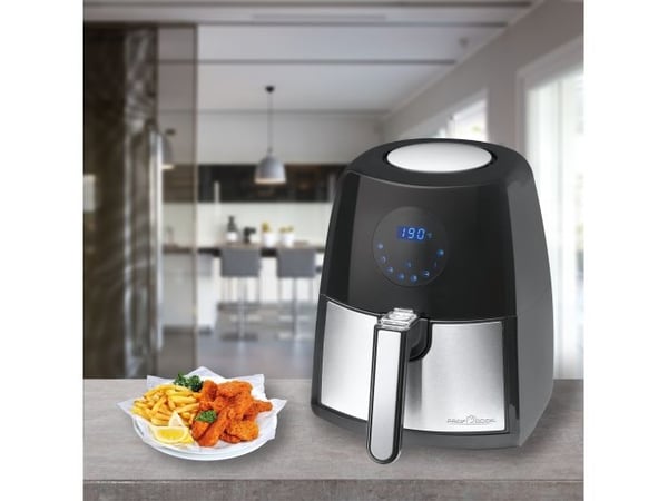 ProfiCook PC-FR 1147 H - Varmluftsteker - 2.5 liter - 1.5 kW - rustfritt stål / svart