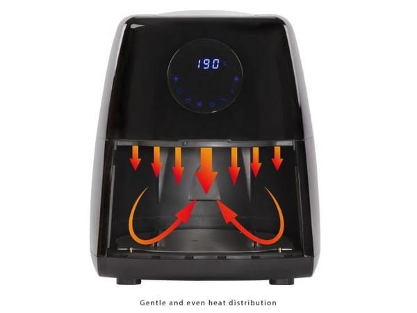 ProfiCook PC-FR 1147 H - Varmluftsteker - 2.5 liter - 1.5 kW - rustfritt stål / svart