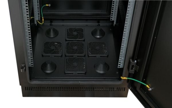 EFB Elektronik 691742IP55.TS, Frittstående hylle, 42U, 1000 kg, Nøkkellås, Svart