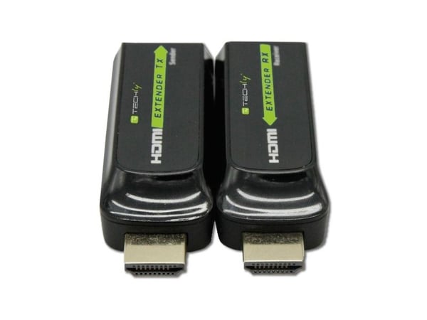 Techly IDATA EXT-E70S, AV-sender og -mottaker, 40 m, Sort, HDCP