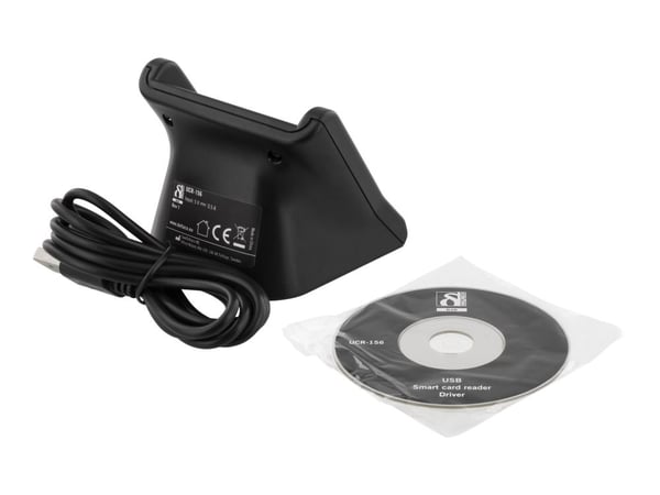 DELTACO UCR-156 - SMART-kortleser - USB - svart