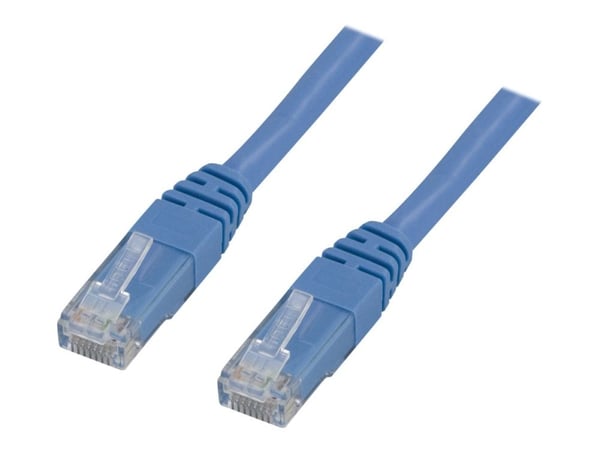 DELTACO - Patch-kabel - RJ-45 (hane) till RJ-45 (hane) - 20 m - UTP - CAT 6 - tvinnad - blå