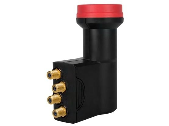 MegaSat Diavolo Quad-LNB Tilaajien määrä: 4 Syötön vastaanotto: 40 mm:n kullatut liitännät, Säänkestävä