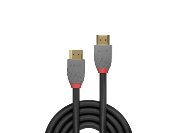 Lindy 36963, 2 m, HDMI-tyyppi A (vakio), HDMI-tyyppi A (vakio), 4096 x 2160 pikseliä, 3D, Musta, Harmaa