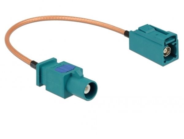 Delock - Antennekabel - FAKRA Z-kobling (P) til FAKRA Z-kobling (R) - 20 cm - koaksial - RG-316