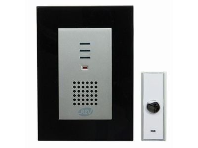 REV 0046830, Sølv, IP20, IP44, Trådløs, 434 MHz, 100 m, Batteri