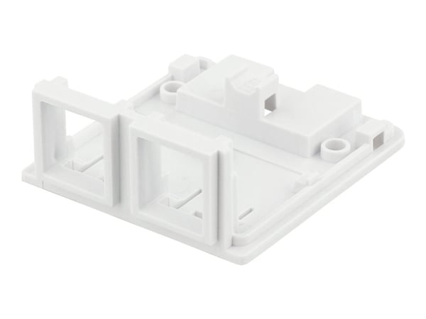 DELTACO VR-223 - Overflatemonteringsboks for nettverk - overflatemonterbar - hvit - 2 porter