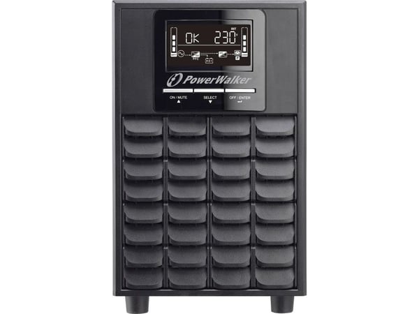PowerWalker VFI 1500 CG PF1 - UPS - 1500 watt - 1500 VA - 9 Ah - RS-232, USB - utgangskontakter: 4