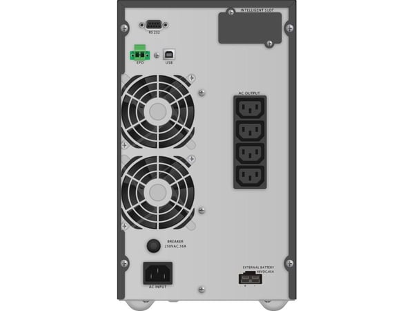 PowerWalker VFI 2000 TGB - UPS - AC 176 - 300 V - 1800 watt - 2000 VA - 9 Ah - RS-232, USB - utgangskontakter: 4