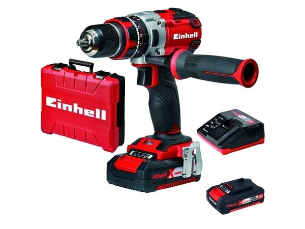 Einhell TE-CD 18 Li-i BL, Boremaskin med pistolgrep, Nøkkelløs, Aluminium, Sort, Rød, 1,3 cm, 1 cm, 500 RPM