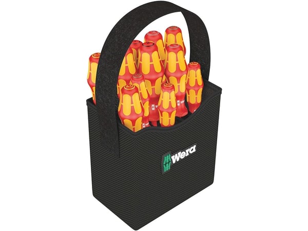 Wera Tools Kraftform 2go 100, 11 stykker, Phillips,Pozidriv,Torx, PH 1,PH 2, PZ 1,PZ 2, T10,T15,T20, 50 x 120 mm