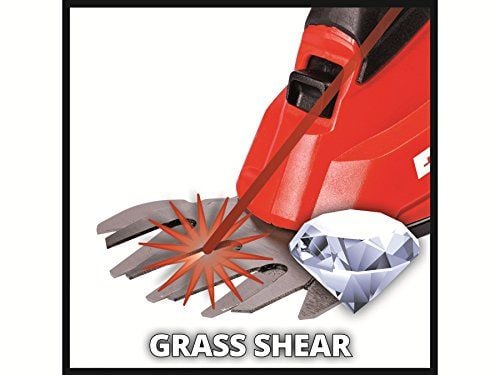 Einhell Expert GE-CG 18 Li Solo - Tijera de césped inalámbrica (10 cm, 20 cm), color rojo - SOLO
