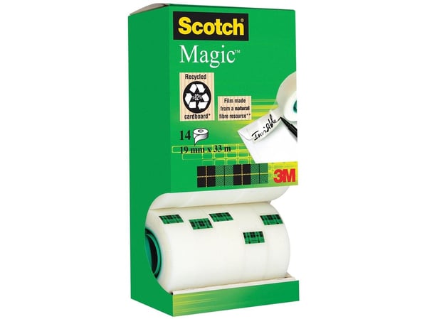 Scotch Magic - Kontortape - 19 mm x 33 m (en pakke 14)