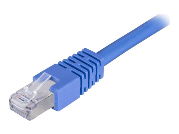 DELTACO STP-611 - Koblingskabel - RJ-45 (hann) til RJ-45 (hann) - 1.5 m - foliebelagt uskjermet tvinnet kabelpar (F/UTP) - CAT 6 - blå