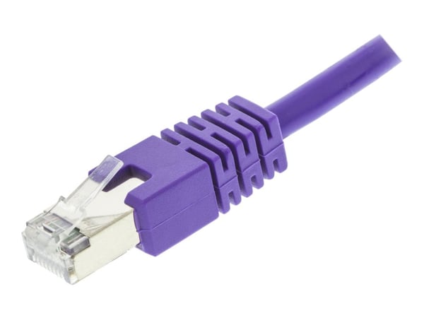 DELTACO STP-63 - Koblingskabel - RJ-45 (hann) til RJ-45 (hann) - 3 m - foliebelagt uskjermet tvinnet kabelpar (F/UTP) - CAT 6 - purpur