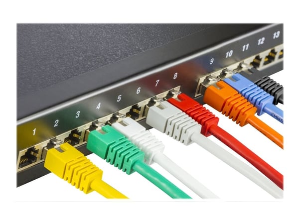 DELTACO - Koblingskabel - RJ-45 (hann) til RJ-45 (hann) - 2 m - FTP - CAT 6 - gul