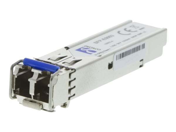 DELTACO SFP-HP011 - SFP (mini-GBIC) transceivermodul (tilsvarer: HP J4859C) - 1GbE - 1000Base-LX - LC-enkeltmodus - opp til 10 km - 1310 nm - for H...