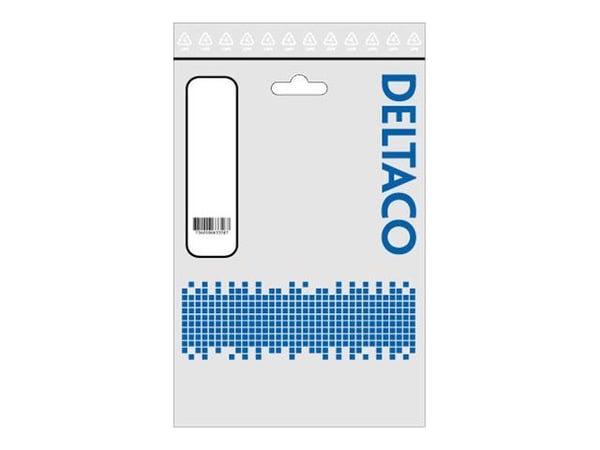 DELTACO USBC-1052 - USB-kaapeli - USB-C (uros) - USB-C (uros) - USB 3.1 - 25 cm - musta