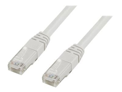 DELTACO - Koblingskabel - RJ-45 (hann) til RJ-45 (hann) - 10 m - UTP - CAT 6 - hvit