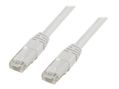 DELTACO - Koblingskabel - RJ-45 (hann) til RJ-45 (hann) - 1 m - UTP - CAT 6 - hvit
