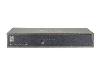 LevelOne FEP-0812 - Switch - ikke-styrt - 4 x 10/100 (PoE) + 4 x 10/100 - stasjonær, rackmonterbar - PoE
