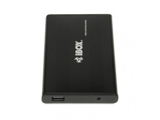 iBox HD-01, HDD-kotelo, 2.5", SATA, USB-liitettävyys, Musta