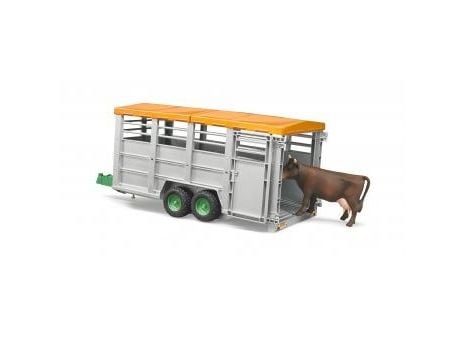 Bruder Livestock trailer with 1 cow toy