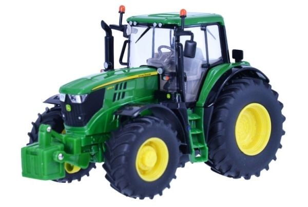 Tomy John Deere 6195M, Traktor, Farm, 3 år, Metall, Plast, Sort, Grønn, Gult