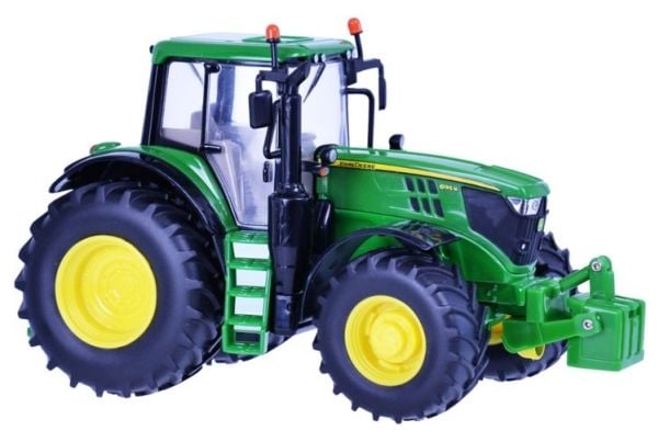 Tomy John Deere 6195M, Traktor, Farm, 3 år, Metall, Plast, Sort, Grønn, Gult