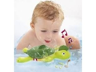 Tomy Toomies Swim n Sing Turtle, Badedyr, Gutt/Jente, 1 år, Gir fra seg lyd, LR44, Plast