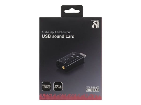 DELTACO UAC-03 - Äänikortti - USB