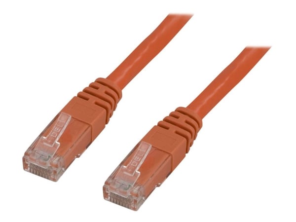 DELTACO - Koblingskabel - RJ-45 (hann) til RJ-45 (hann) - 10 m - UTP - CAT 6 - oransje