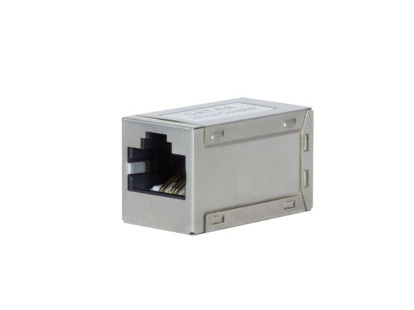 LogiLink NP0025, Flat, Metallisk, RJ-45, Hunkjønn, 10GBase-T, Cat6a