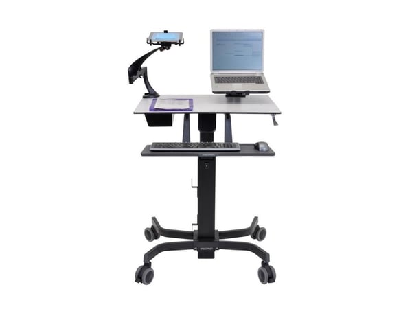 Ergotron TeachWell Mobile Digital Workspace - Vagn - Konstant kraftteknik - för notebook/tangentbord/mus - stål, fenolkomposit, kvalitetsplast - gr...