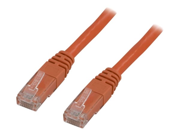 DELTACO - Koblingskabel - RJ-45 (hann) til RJ-45 (hann) - 2 m - UTP - CAT 6 - oransje