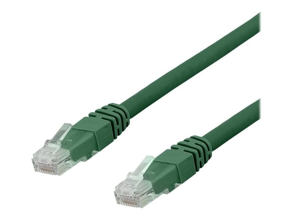 DELTACO TP-61GAU - Koblingskabel - RJ-45 (hann) til RJ-45 (hann) - UTP - CAT 6a - halogenfri, formstøpt - grønn