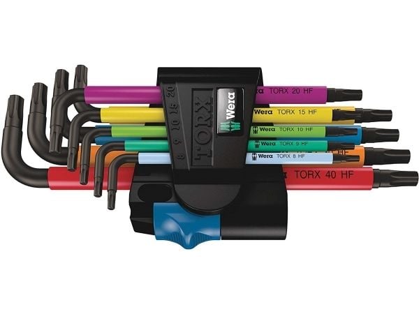 Wera 967/9 TX - L-nøkkelsett - 9 deler - inn holder